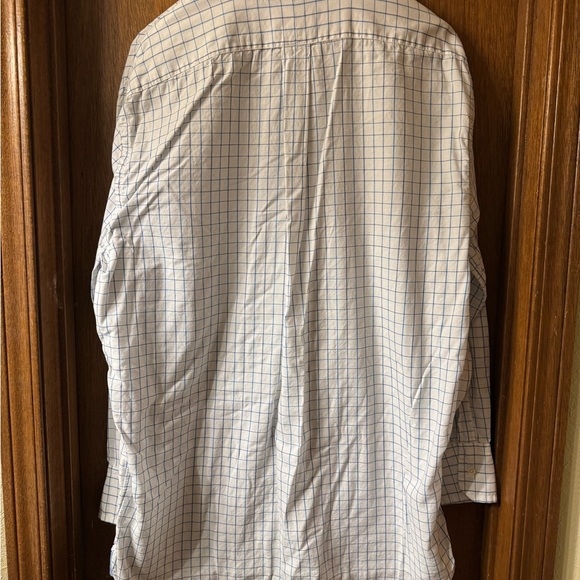 EUC Daniel Cremieux Large Dress Shirt. White with Blue Design. Worn Once. - Picture 3 of 3